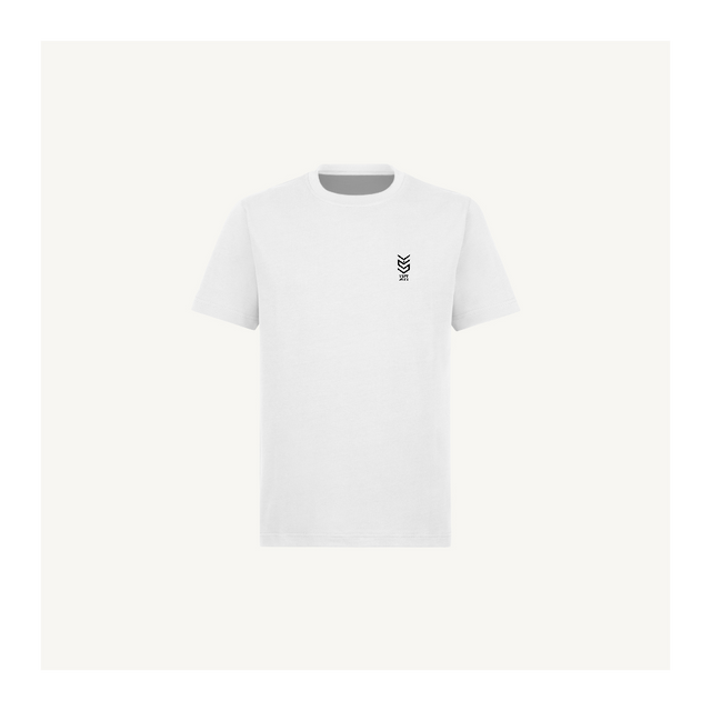 Embroided re T-Shirt White Regular Tee.