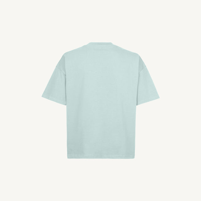 Cold Blue Oversized Boxy Tee.