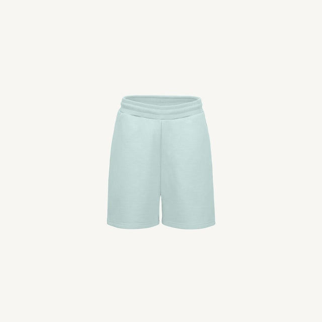 Cold Blue Relaxed Sweatshorts Mockups.