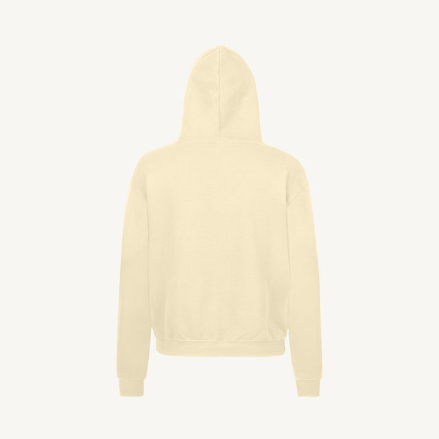 Cream Oversized Hoodie.