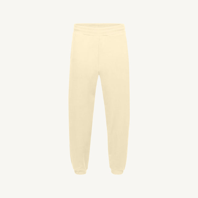 Cream Relaxed Sweatpants Mockups.