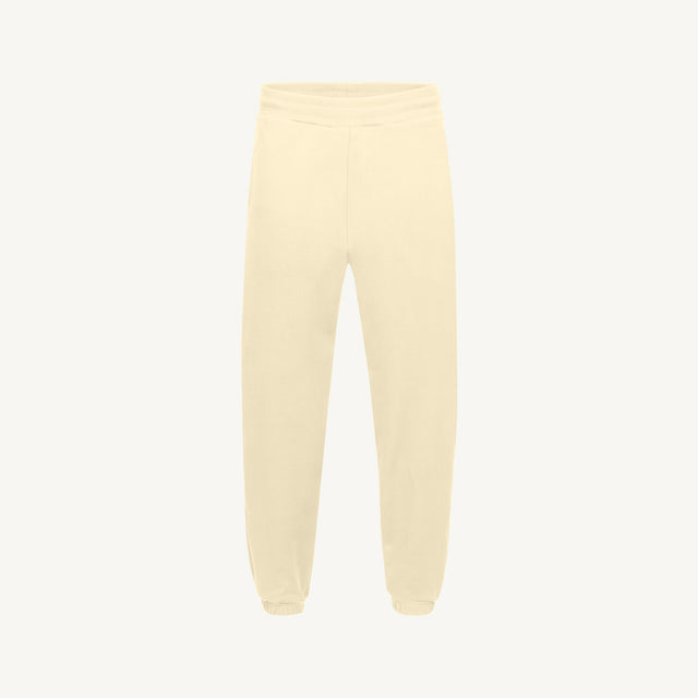 Cream Relaxed Sweatpants.