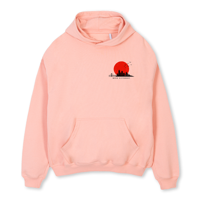 SWEATSUN PRETO Pink Clay Oversized Hoodie.
