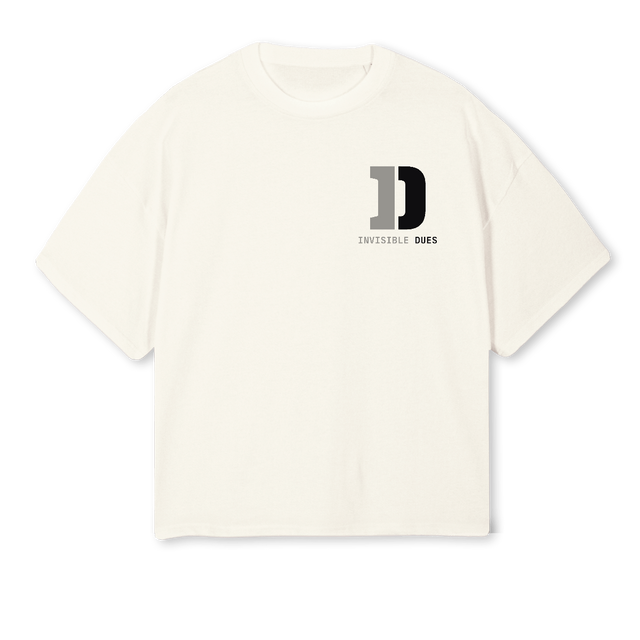 IDSTMTTEEBNE Cream Oversized Boxy Tee.