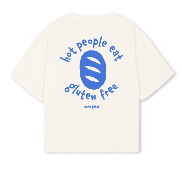 HOT PEOPLE EAT GF Vintage White Oversized Boxy Tee.