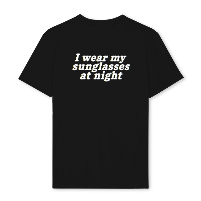 SUNGLASSESATNIGHT Black Regular Tee.