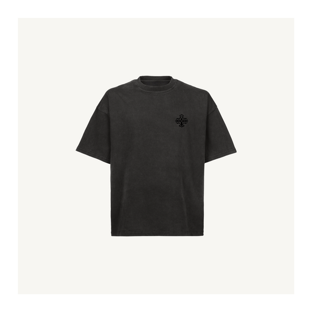 emblemtee Vintage Black Oversized Boxy Tee.
