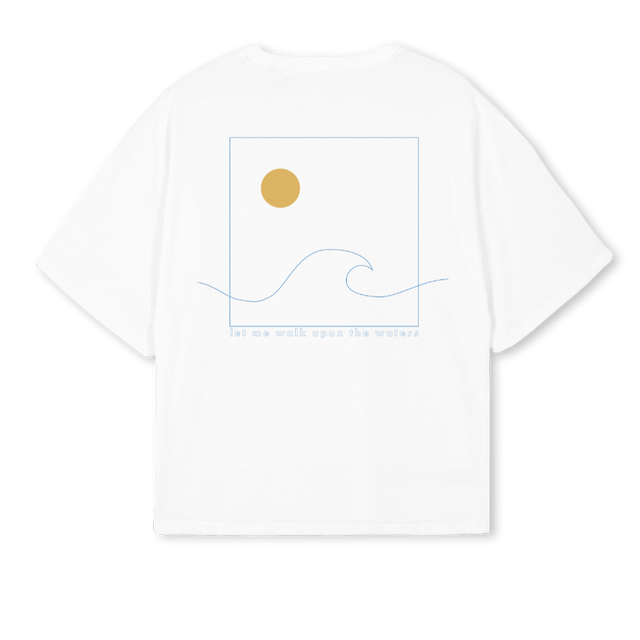 WALK OBOXTEE White Oversized Boxy Tee.