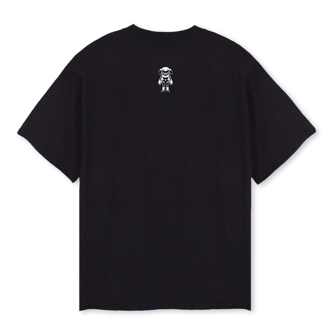 BLACKGABOS Black Oversized Tee.