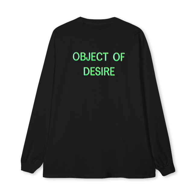 OBJECT Black Oversized LS Tee.