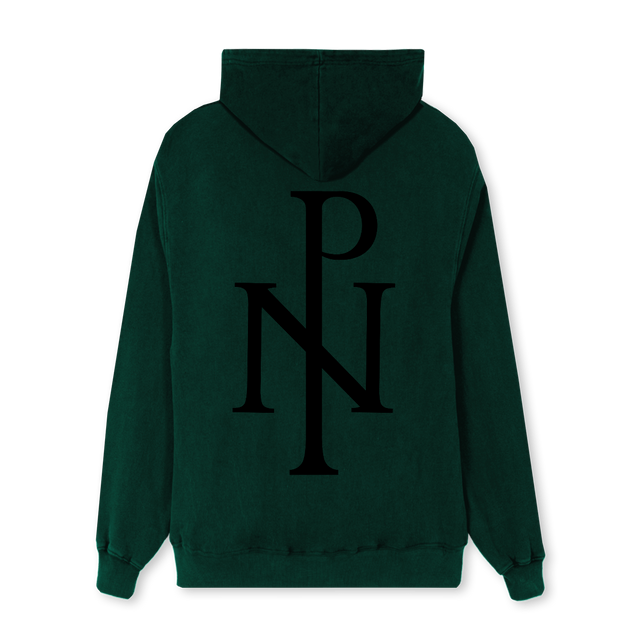 SKL CRL NP WHTBLK Wild Green Regular Hoodie.