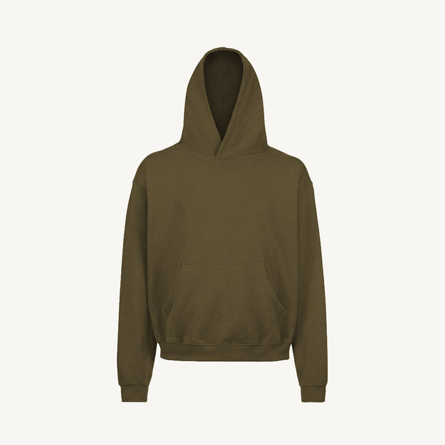 19-0516 TCX Dark Olive Oversized Hoodie.