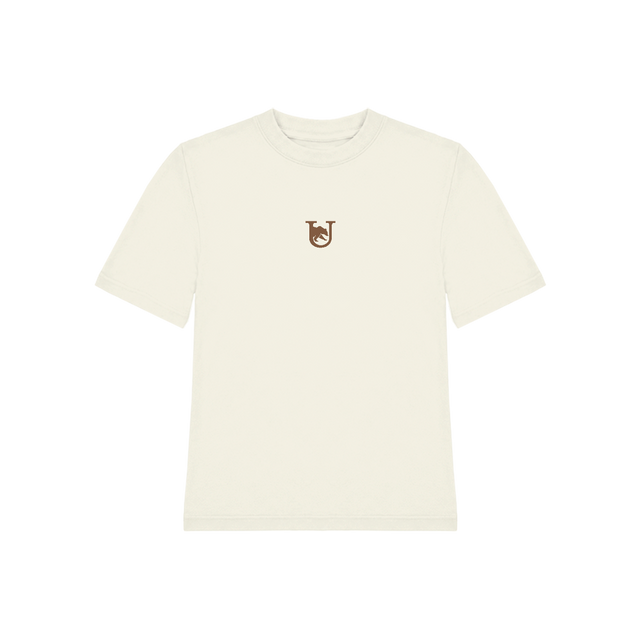 MOUBEAR Vintage White Women’s Clean Cut Tee.