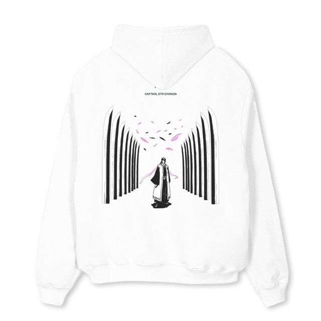 CAPTAIN SIXTH DIVII White Oversized Hoodie.