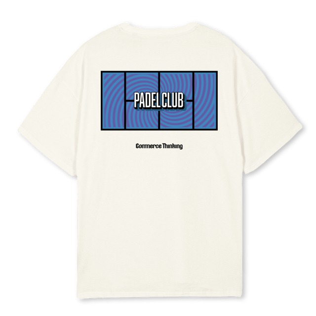 PADEL  Cream Oversized Tee.