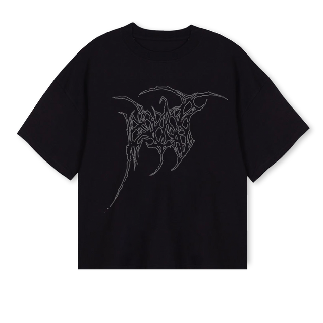 VOID Black Oversized Boxy Tee.