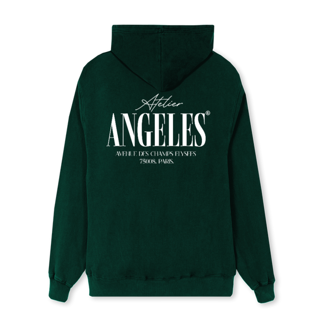 ANGELES HOODIEGREEN Wild Green Regular Hoodie.