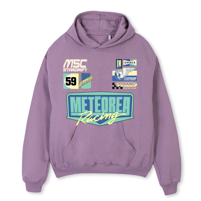 RACINGPURPLE Purple Oversized Hoodie.
