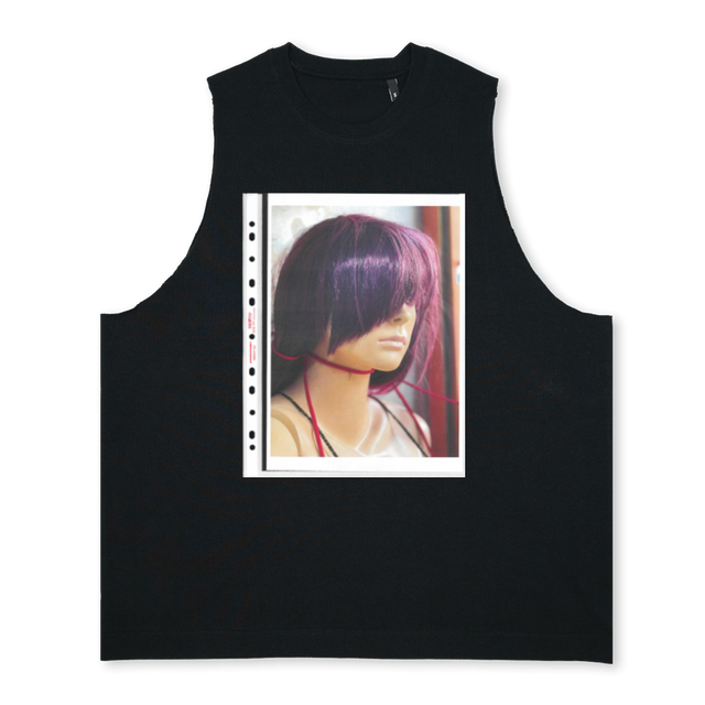 AVOIDPURPLE Deep Black Oversized Vest.
