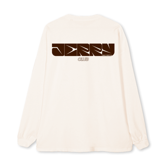 LONGWHITEBROWN Vintage White Oversized LS Tee.