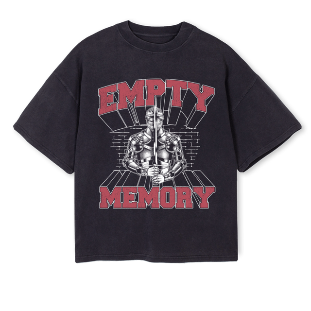 KNIGHTVTWO Vintage Black Oversized Boxy Tee.