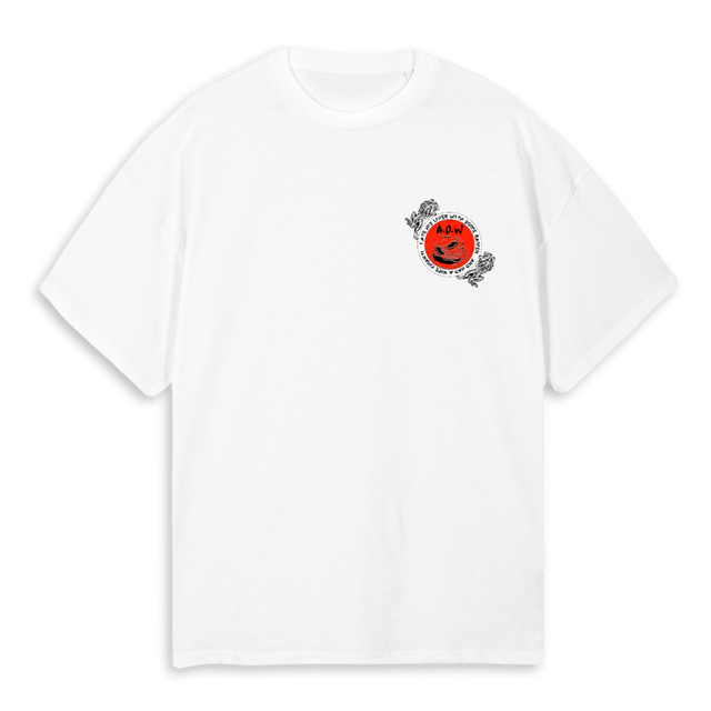 ADWLIVER White Oversized Tee.