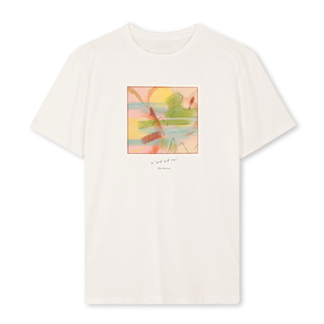 VA  Vintage White Regular Tee.
