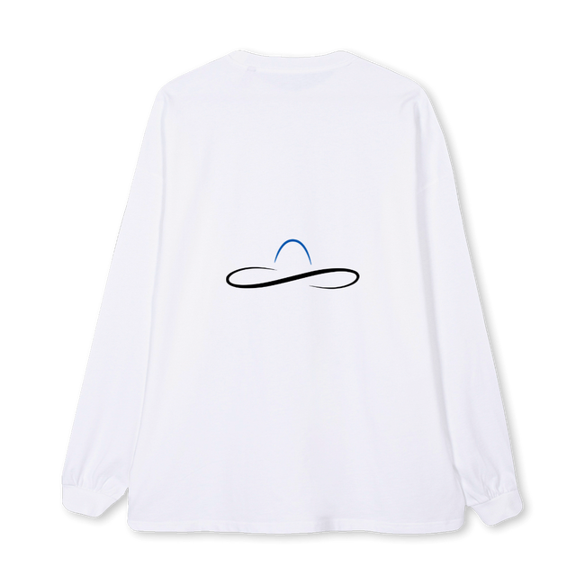 SOMBREROLIFE White Oversized LS Tee.