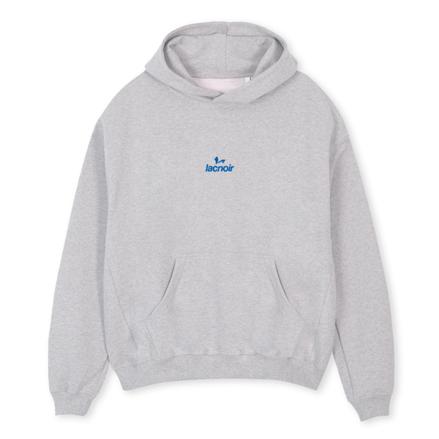 LACBLUE Light Grey Marl Oversized Hoodie.