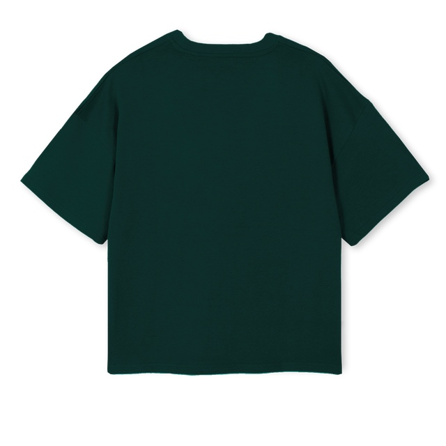 THETREEGREENWHITE Wild Green Oversized Boxy Tee.