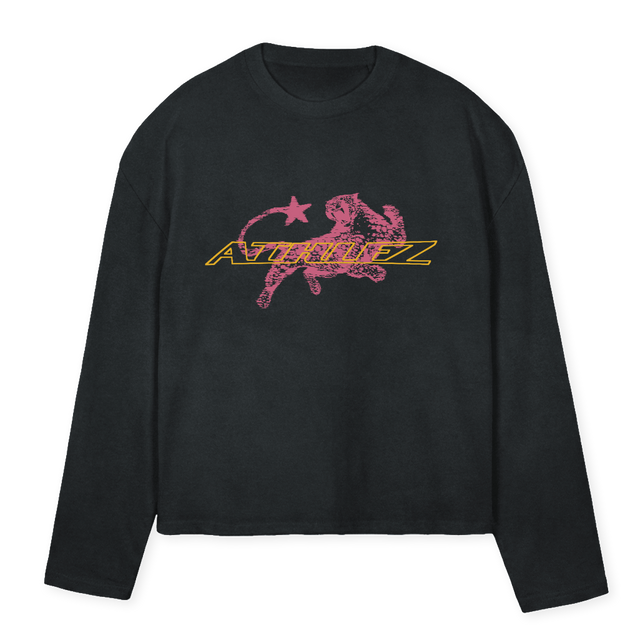PINKTIGER Vintage Black Oversized Boxy LS Tee.
