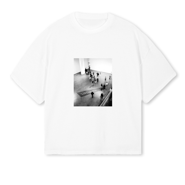 BILYSF White Oversized Boxy Tee.