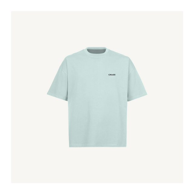 BLUEXL Cold Blue Oversized Boxy Tee.