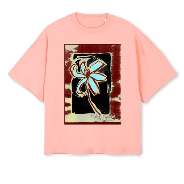 HOTELMAISONMADOUPINK Pink Clay Oversized Boxy Tee.