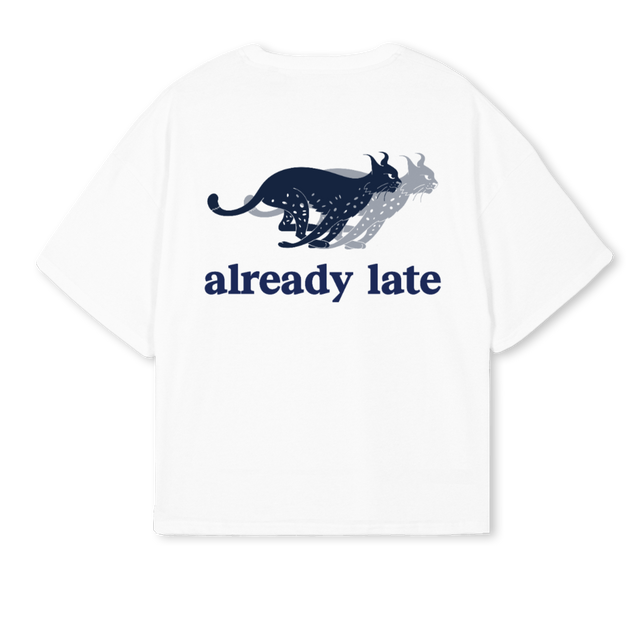 LINCE AZUL White Oversized Boxy Tee.