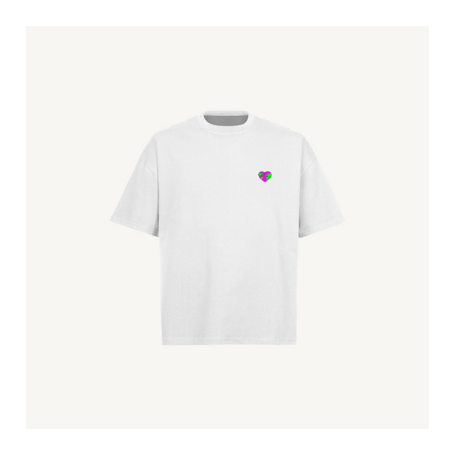 classic1 White Oversized Boxy Tee.