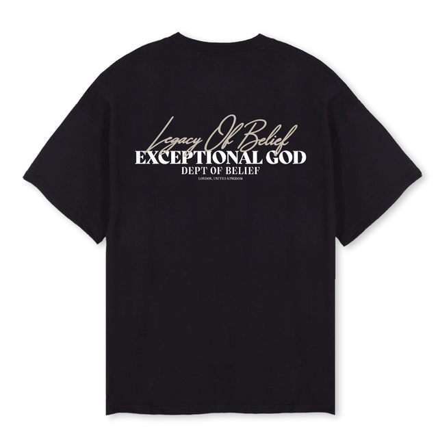 LOBEXCBLK Black Oversized Tee.