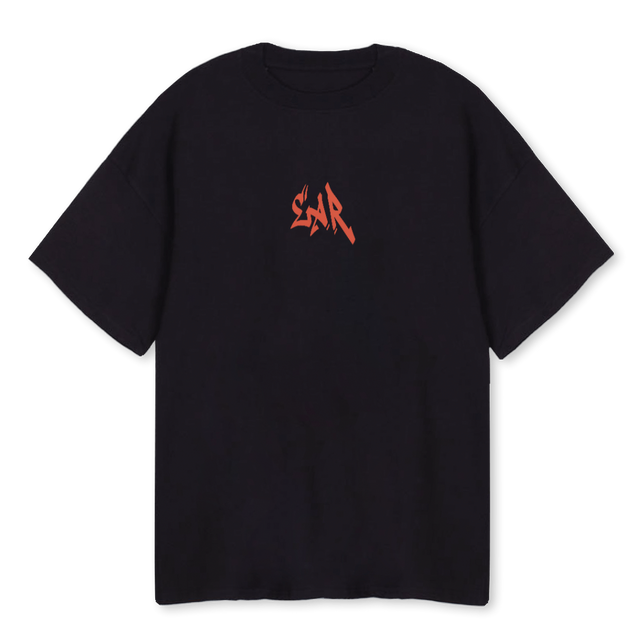 EAR LIBERTAD Black Oversized Tee.