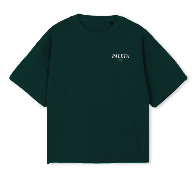 BOXYGREENRAXTEETWO Wild Green Oversized Boxy Tee.