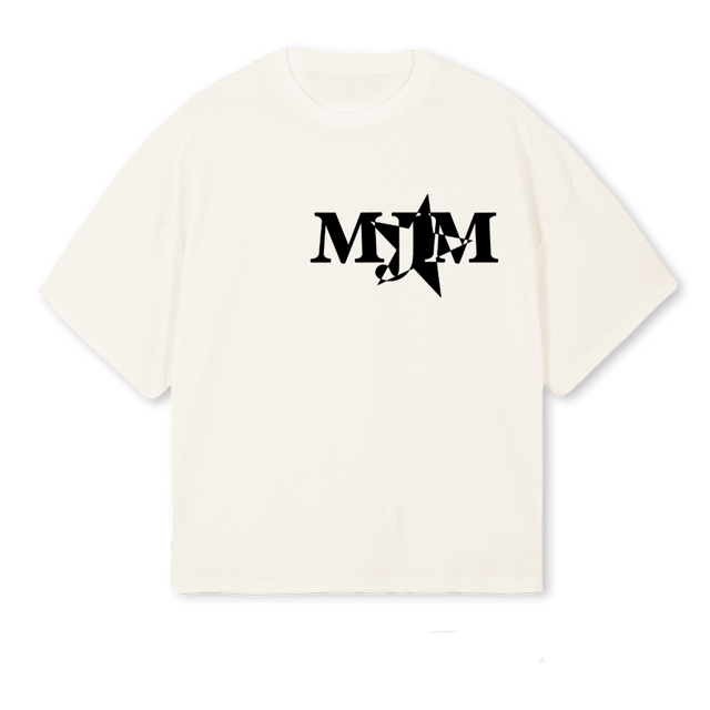 STR Vintage White Oversized Boxy Tee.