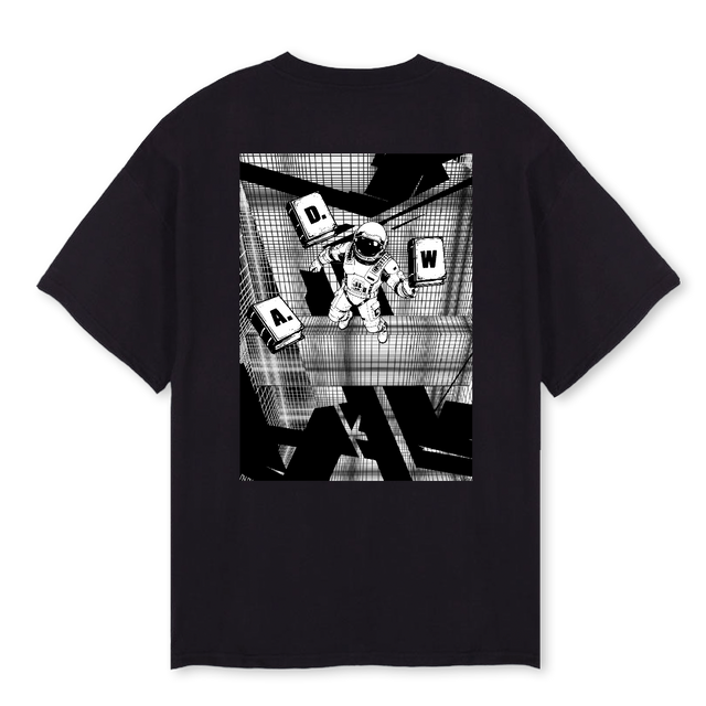 ADWXTAPETHATSTAY Black Oversized Tee.