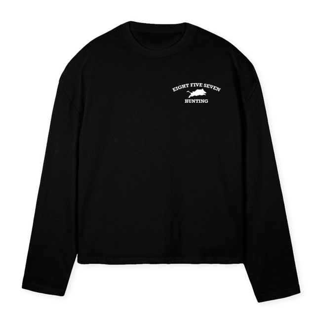 EFS STWO PONE Black Oversized Boxy LS Tee.