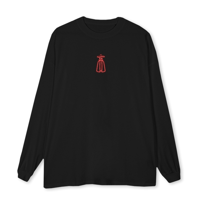 CAPE Black Oversized LS Tee.
