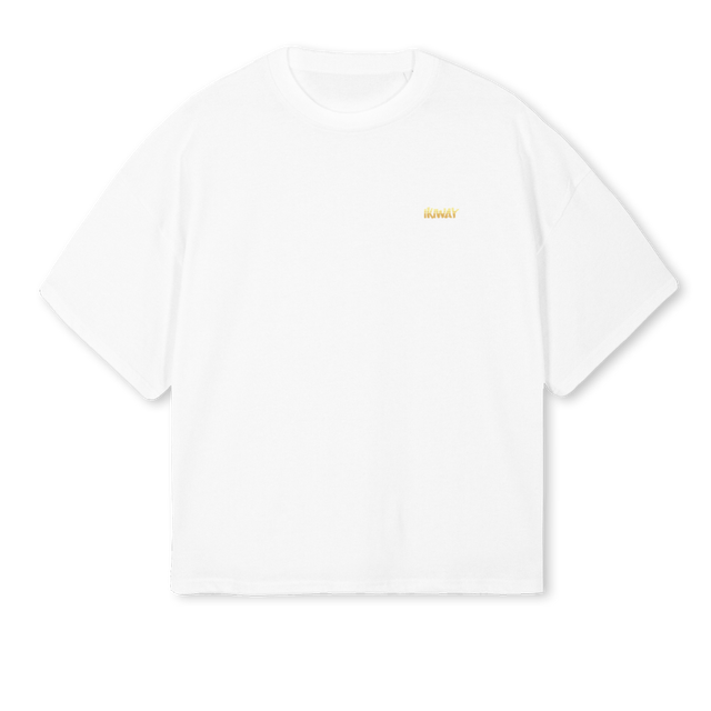 WALK OBOXTEE White Oversized Boxy Tee.