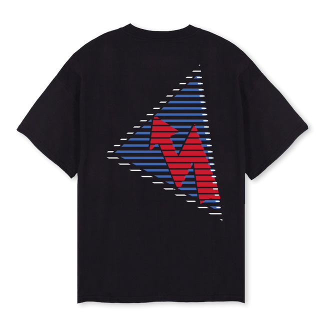 KLAUSEN SIX Black Oversized Tee.