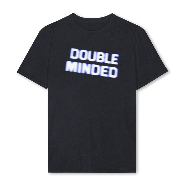 DOUBLEMINDED Vintage Black Regular Tee.