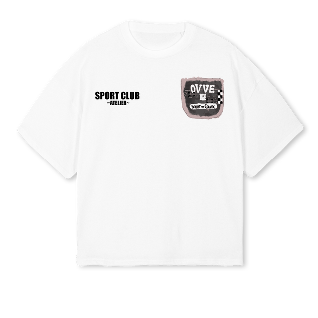 PLEASURES White Oversized Boxy Tee.
