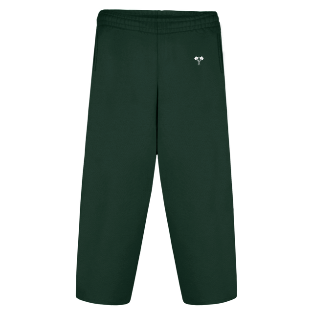 BLPANTS Wild Green Straight-Leg Baggy Sweatpants.