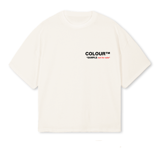 COLOUR DEPT  Vintage White Oversized Boxy Tee.