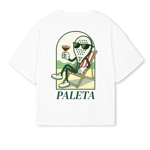 BOXYWHITERAXTEETWO White Oversized Boxy Tee.